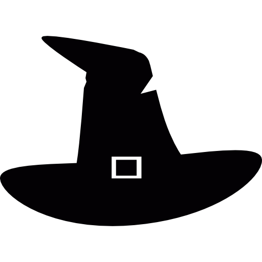 Transparent Witch Hat Witchcraft Hat Black And White Headgear for Halloween