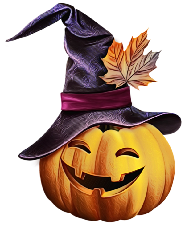 Transparent Witch Hat Trickortreat Calabaza for Halloween