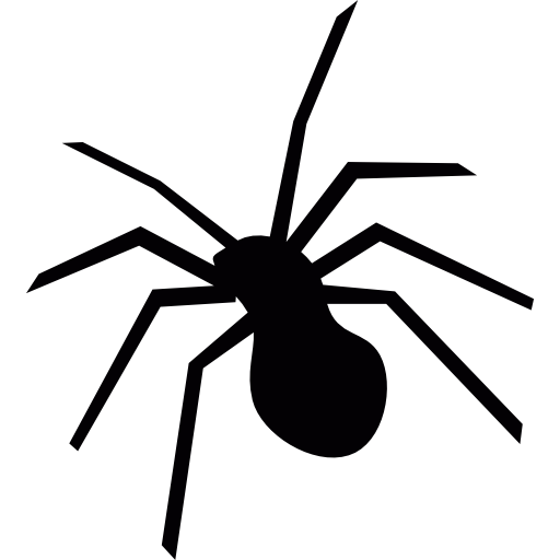 Transparent Spider Silhouette Spider Web Widow Spider for Halloween