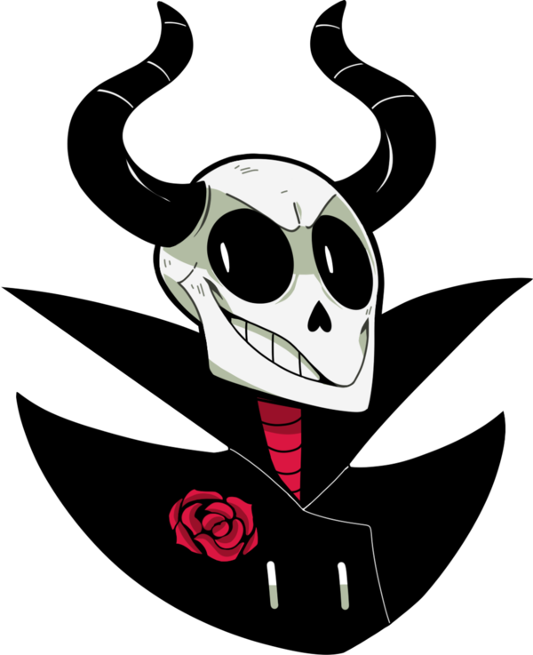 Transparent Skeleton Skull Undertale Symbol for Halloween