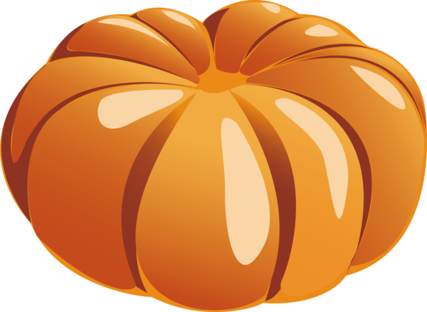 Transparent Jackolantern Calabaza Pumpkin Peach Food for Halloween