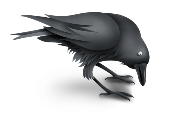 Transparent American Crow Raven Crow Bird Beak for Halloween