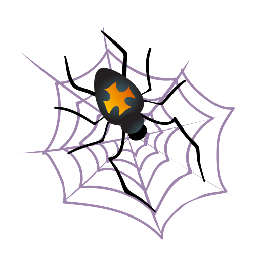 Transparent Tangle Web Spider Spider Spider Web Leaf Purple for Halloween