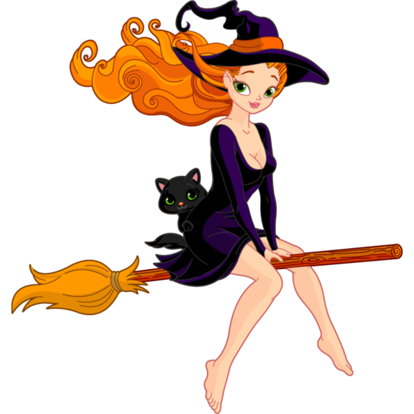 Transparent Witchcraft Broom Magic Cartoon Household Cleaning Supply for Halloween