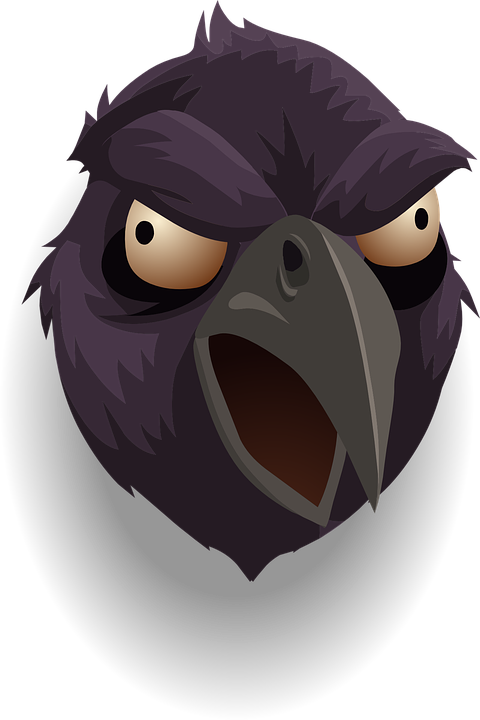 Transparent Bird Crows Crow Flightless Bird Purple for Halloween