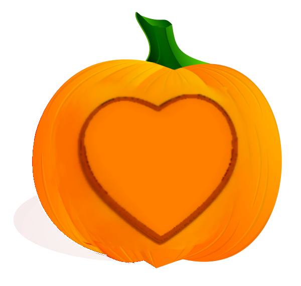 Transparent Jacko Lantern Halloween Pumpkin Heart Winter Squash for Halloween