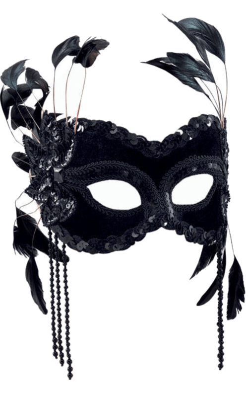 Transparent Carnival Of Venice Mask Masquerade Ball Masque for Halloween