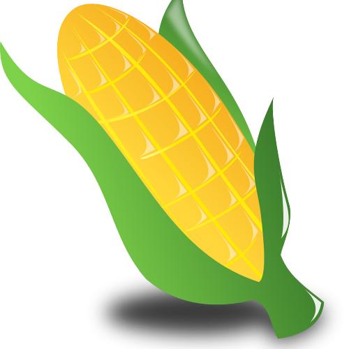 Transparent Corn On The Cob Maize Corncob Leaf Fruit for Halloween
