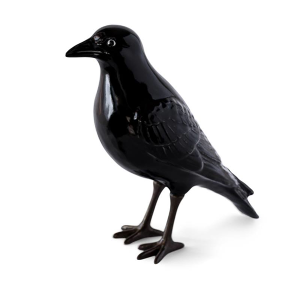 Transparent American Crow New Caledonian Crow Ceramic Bird for Halloween