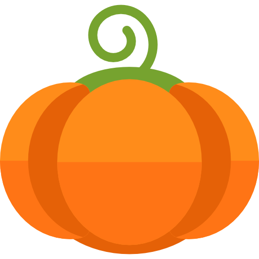Transparent Agriculture Calabaza Winter Squash Orange Fruit for Halloween