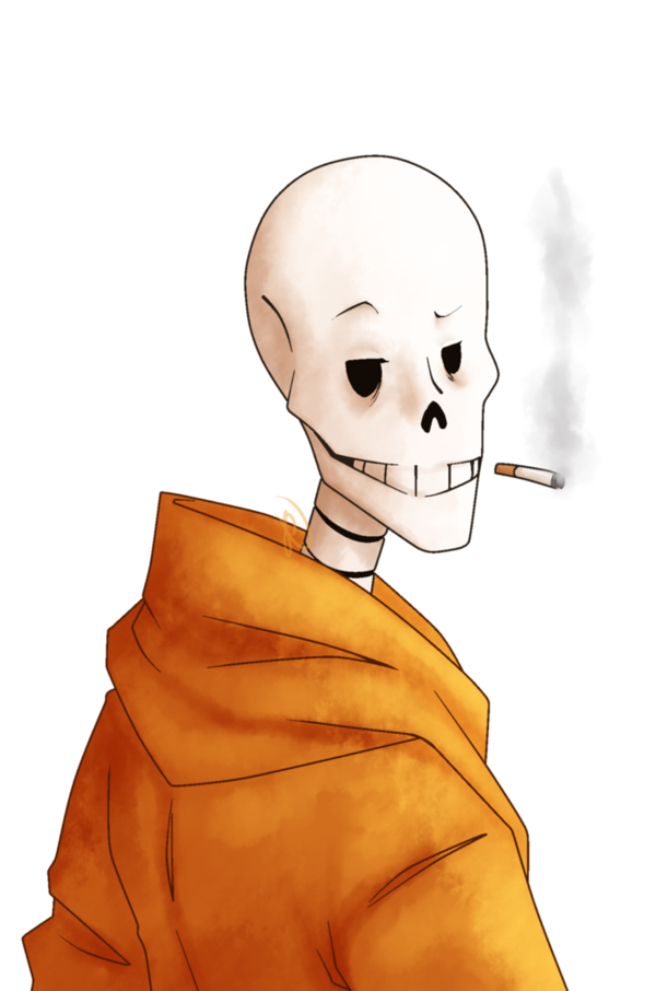 Transparent Undertale Papyrus Fan Art Skeleton Human for Halloween