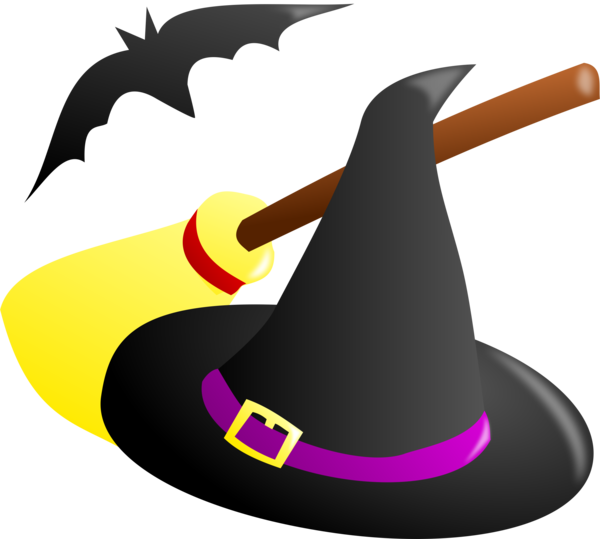 Transparent Broom Witch Hat Witchcraft Costume Hat Beak for Halloween