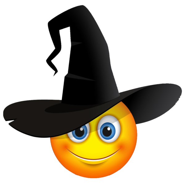 Transparent Emoticon Smiley Wink for Halloween