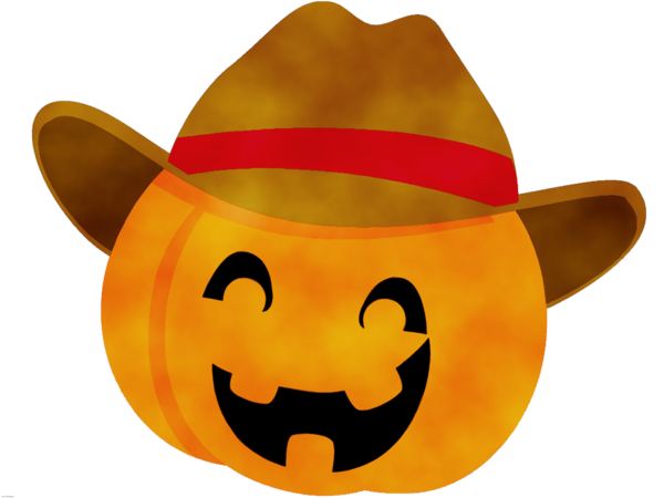 Transparent Jackolantern Party Halloween Hat Orange for Halloween