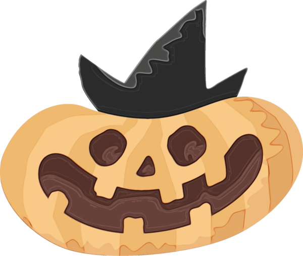 Transparent Witch Hat Pumpkin Jackolantern for Halloween