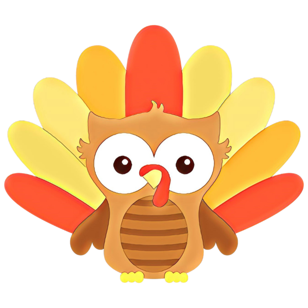 Transparent Owl Thanksgiving Chicken Yellow Cartoon for Thanksgiving