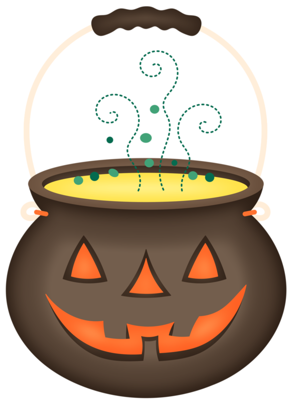 Transparent Witchcraft Jackolantern Witch Trickortreat Calabaza for Halloween