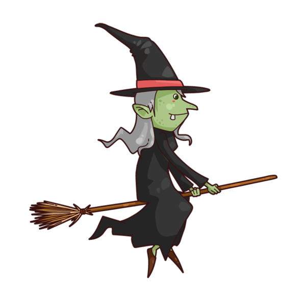 Transparent Wicked Witch Of The West Witchcraft Drawing Broom Cartoon for Halloween