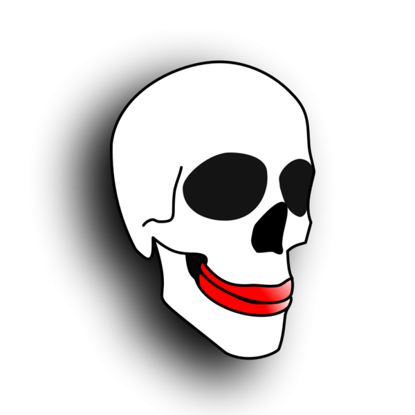 Transparent Skull Lip Bone Head for Halloween