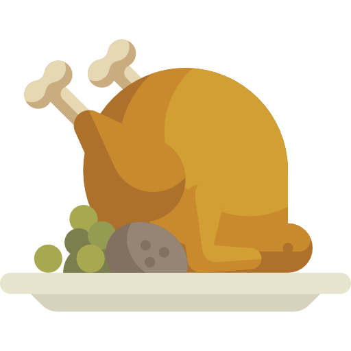 Transparent Chicken Roast Chicken Turkey  for Thanksgiving