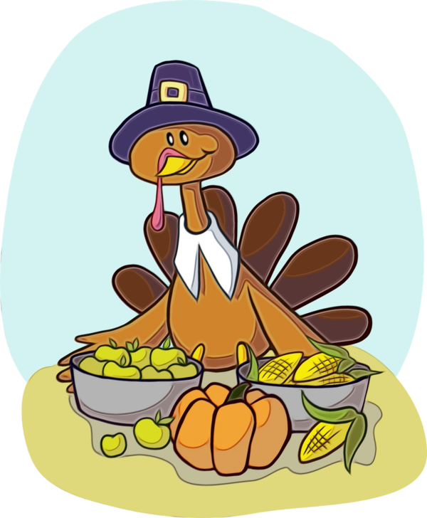 Transparent Turkey Meat Thanksgiving Wild Turkey Cartoon Headgear for Thanksgiving