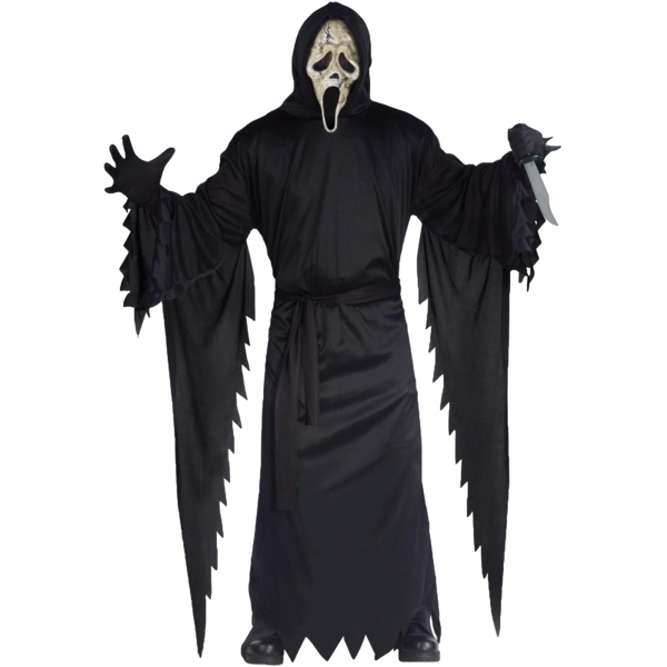Transparent Ghostface Michael Myers Costume Death Outerwear for Halloween