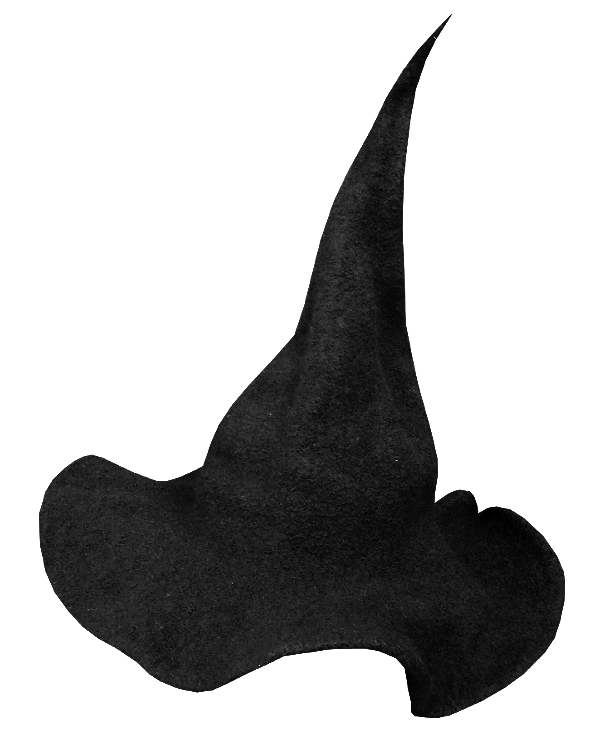 Transparent Hat Warlock Witch Hat Black Black And White for Halloween