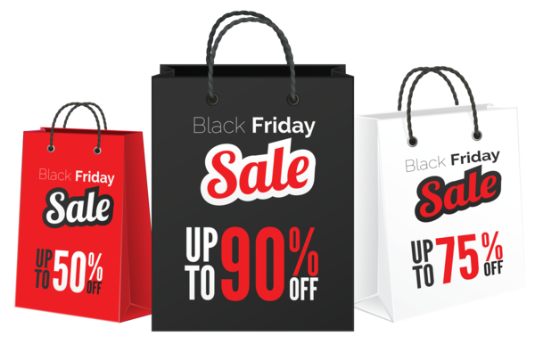 Transparent Black Friday Discounts And Allowances Bag Pattern Luggage Bags for Thanksgiving
