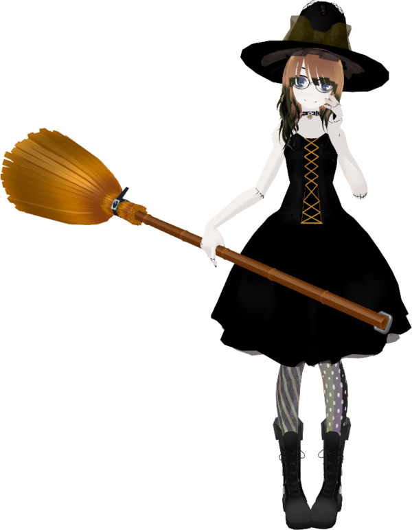 Transparent Broom Shadow Fight 3 Witchcraft Costume Household Cleaning Supply for Halloween