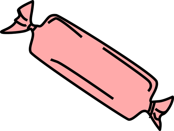 Transparent Lollipop Candy Corn Gumdrop Pink Line for Halloween