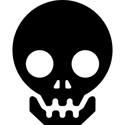 Transparent Skull Bone Cursor Head for Halloween