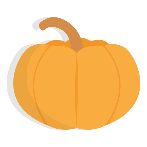 Transparent Jackolantern Pumpkin Calabaza Orange for Halloween