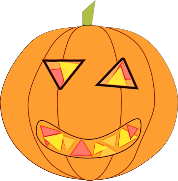 Transparent Halloween Jackolantern Drawing Calabaza Orange for Halloween
