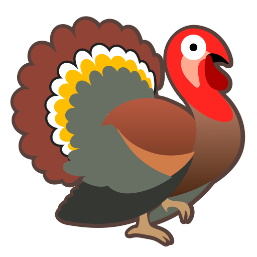Transparent Domestic Turkey Turkey Meat Emoji Beak Chicken for Thanksgiving