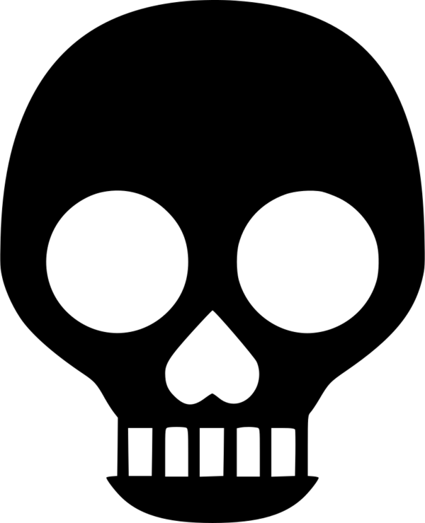 Transparent Skull Skeleton Face Bone for Halloween