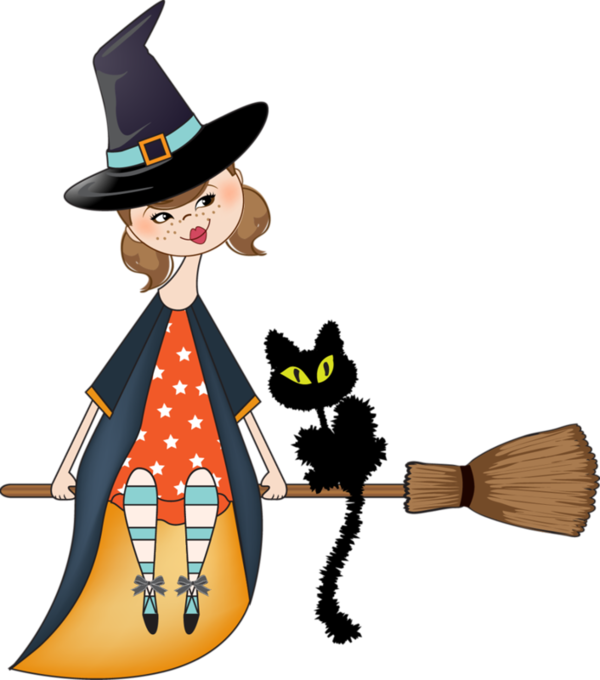 Transparent Household Cleaning Supply Cartoon Document for Halloween