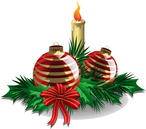 Transparent Christmas Ornament Christmas Candle Fir Pine Family for Christmas