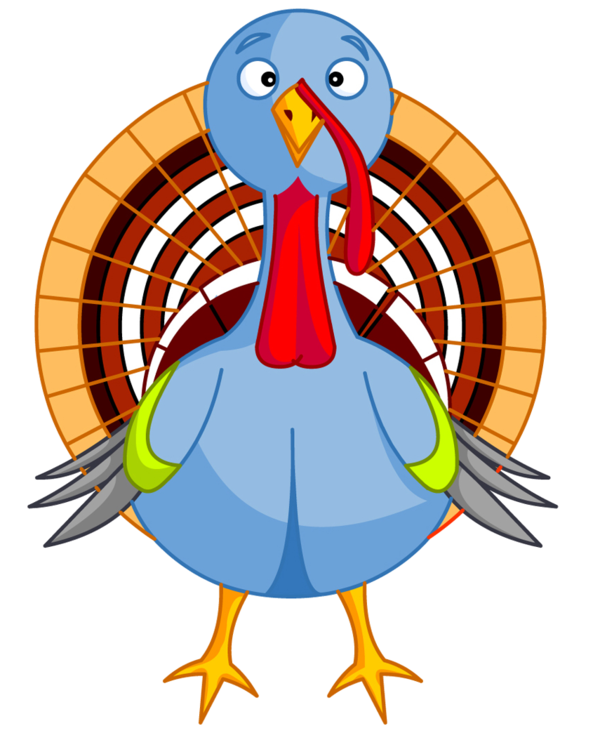 Transparent Thanksgiving Day Turkey Meat Holiday Beak Bird for Thanksgiving