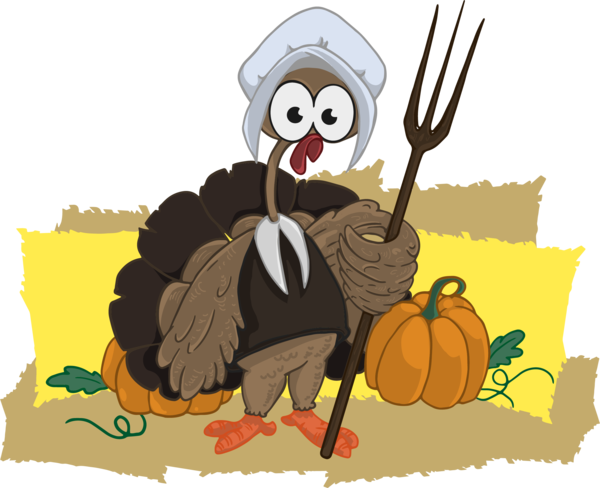 Transparent Turkey Turkey Meat Thanksgiving Flightless Bird Beak for Thanksgiving