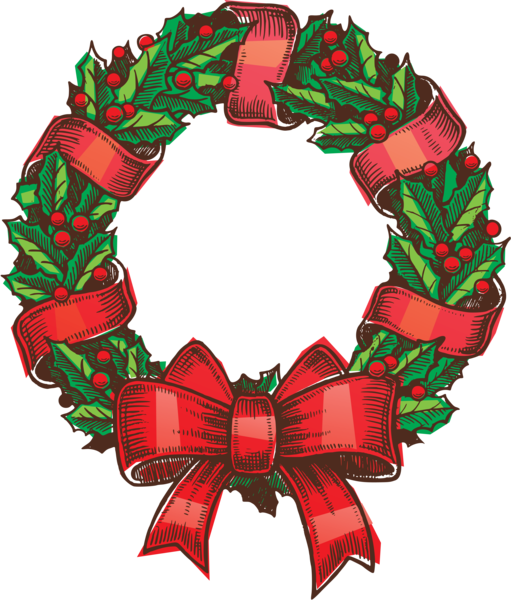 Transparent Christmas Christmas Ornament Santa Claus Wreath Christmas Decoration for Christmas