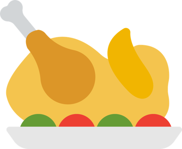 Transparent Turkey Meat Thanksgiving Thanksgiving Dinner Yellow for Thanksgiving
