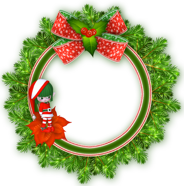 Transparent Santa Claus Christmas Christmas Ornament Christmas Decoration Wreath for Christmas