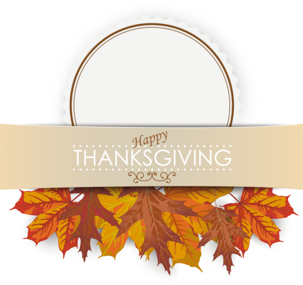 Transparent Thanksgiving Turkey Meat Banner Leaf Tree for Thanksgiving