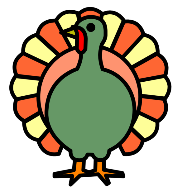 Transparent Thanksgiving Symbol Coloring Book Material Beak for Thanksgiving