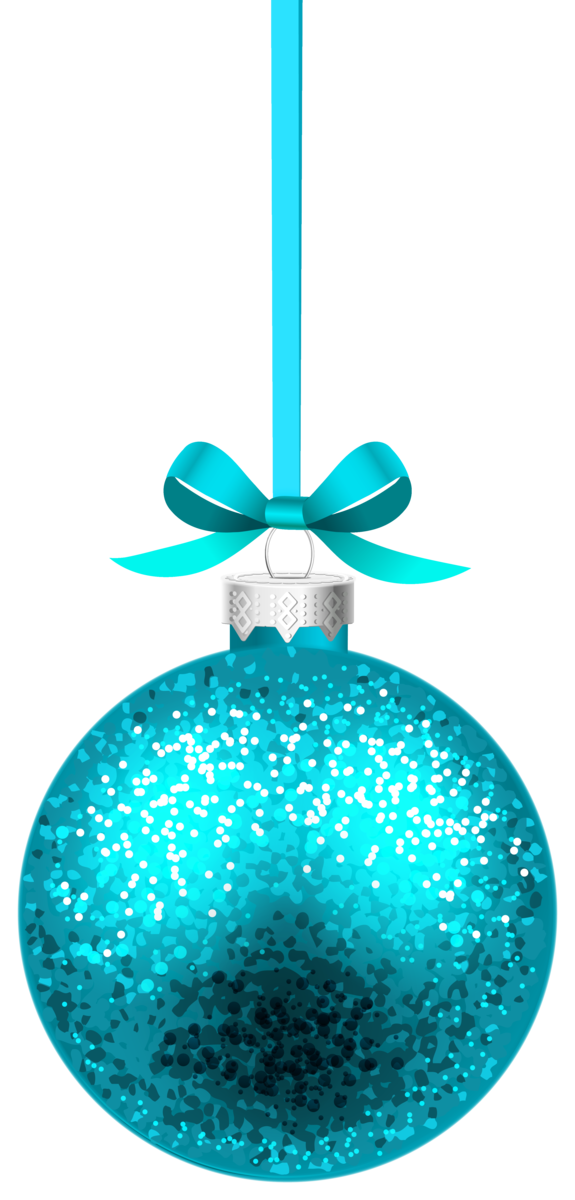 Transparent Christmas Ornament Christmas Christmas Decoration Turquoise Aqua for Christmas
