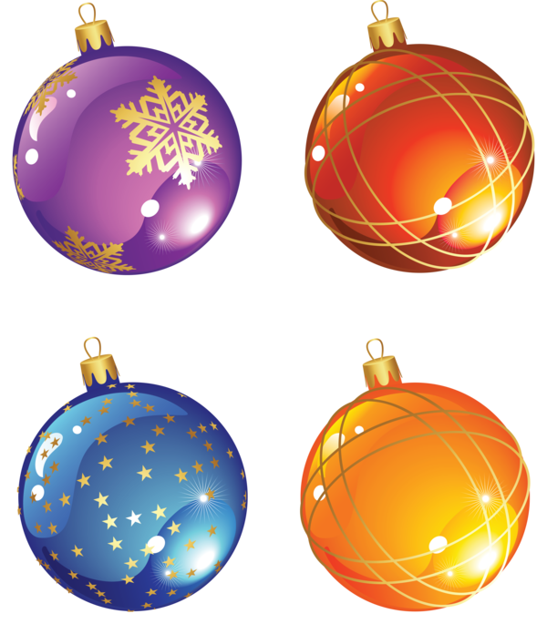 Transparent Santa Claus Christmas Ornament Christmas Orange Sphere for Christmas
