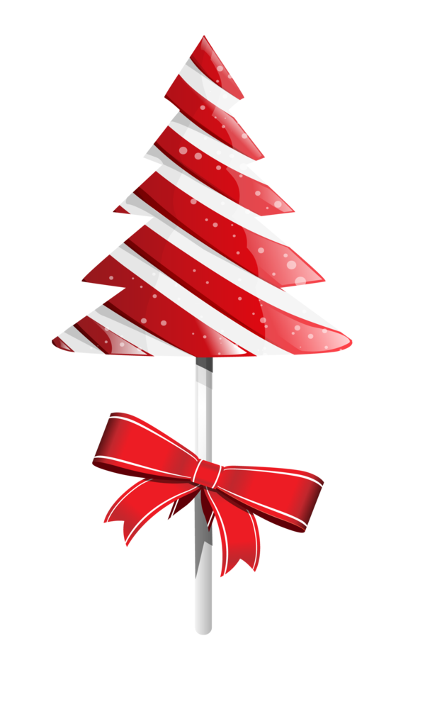Transparent Candy Cane Lollipop Christmas Fir Pine Family for Christmas