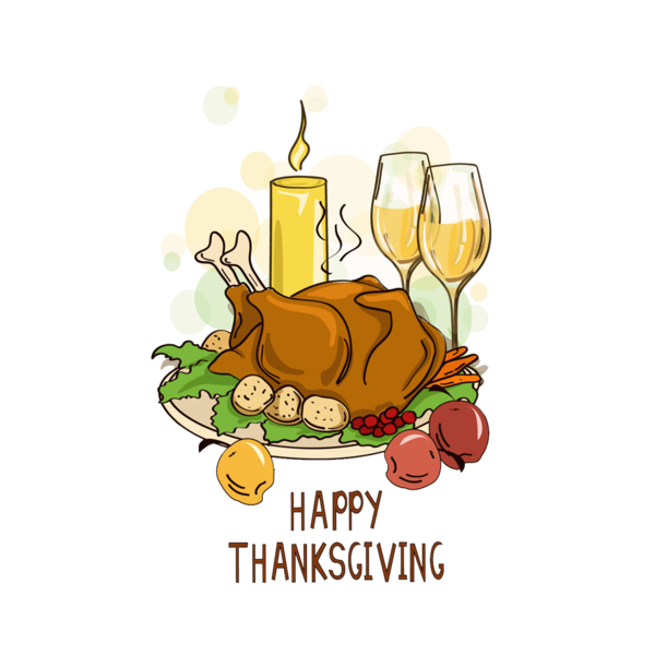 Transparent Thanksgiving
 Thanksgiving Dinner
 Turkey Meat
 Food Tableware for Thanksgiving