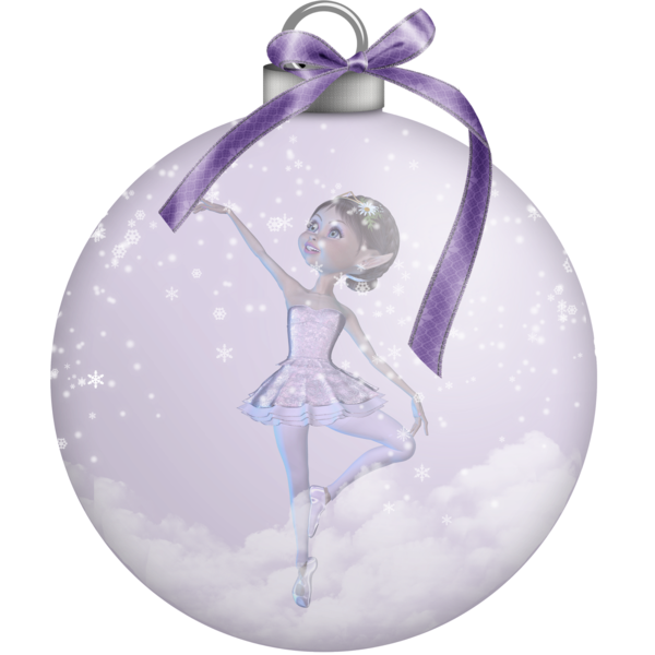 Transparent Christmas Ornament Christmas Purple for Christmas