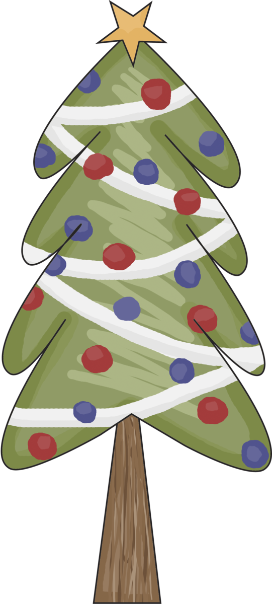 Transparent Christmas Christmas Tree Santa Claus Fir Pine Family for Christmas